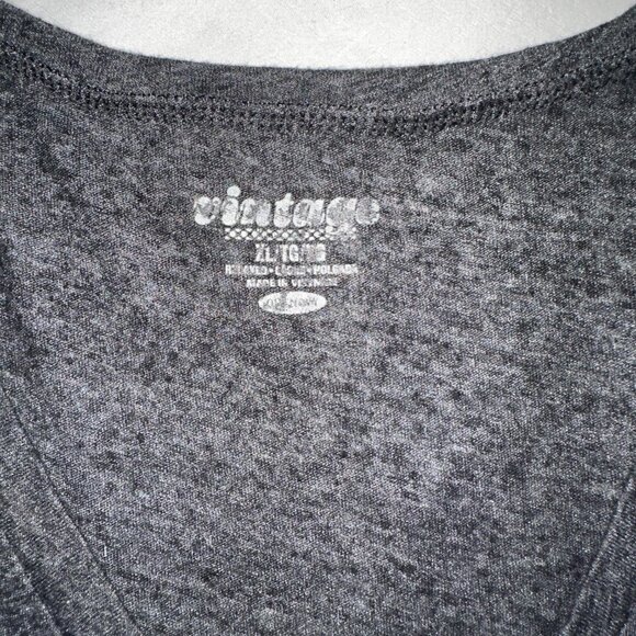 Old Navy Vintage Women’s XL Gray V-Neck Short Sleeve Soft T-Shirt - A154 - Picture 2 of 5